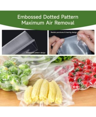 Bonsenkitchen Vacuum Sealer Bags – 11"x50' Rolls, 2 Pack, BPA-Free, Textured, Custom Size, Food Storage & Sous Vide