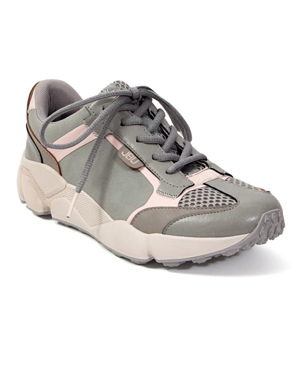 Women's Silene Casual Lace-Up Sneakers - Grey, Petal