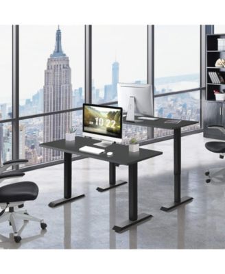  37.5"–53.5" Width, 26"–45" Height  Steel  Motorized Lift, Quiet operation, Adjustable width , Standing desk frame