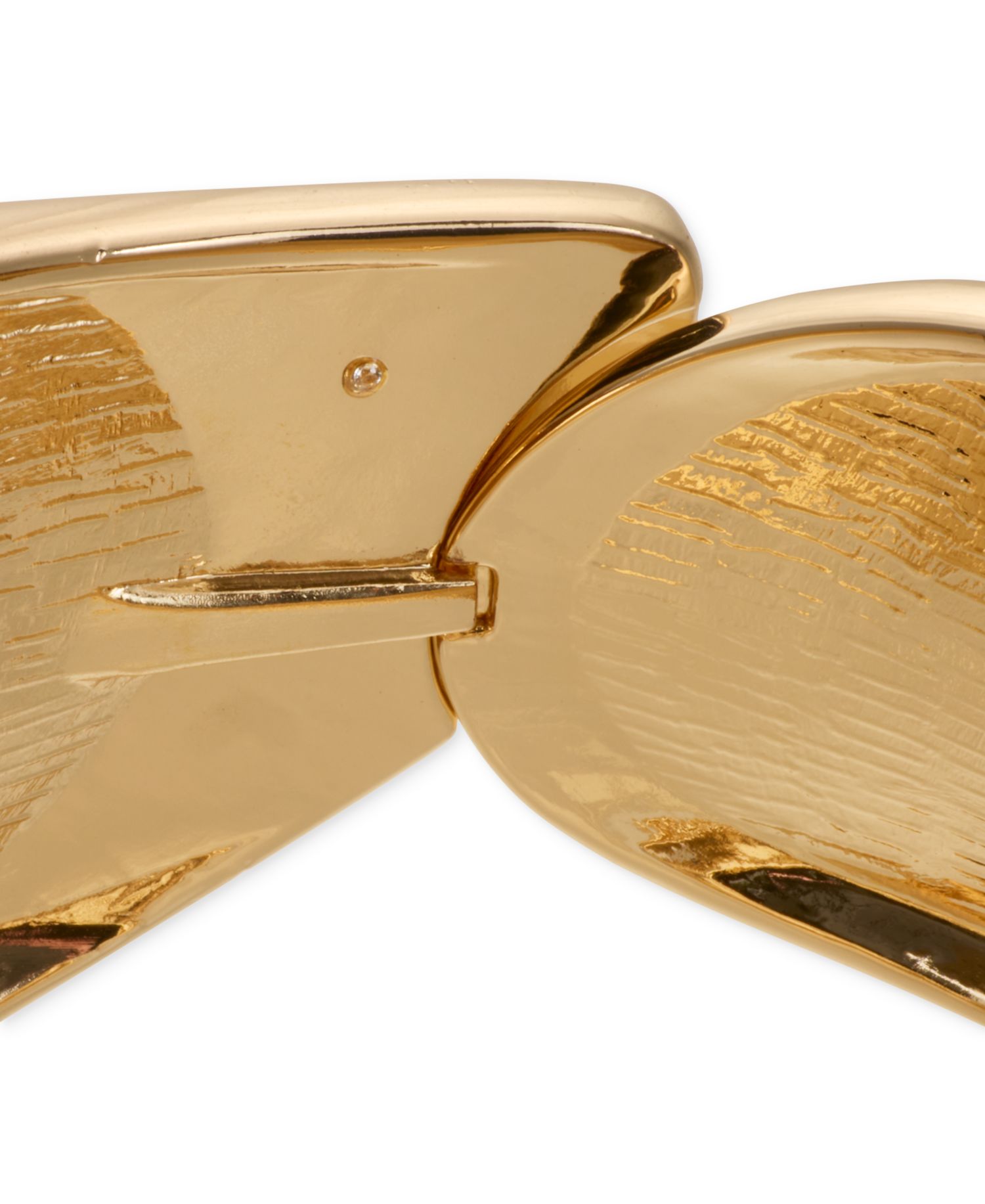 Gold-Tone Chunky Bangle Bracelet