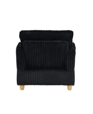 Streamdale Corduroy Sofa with Ottoman & Pillows - Living Room/Balcony/Study