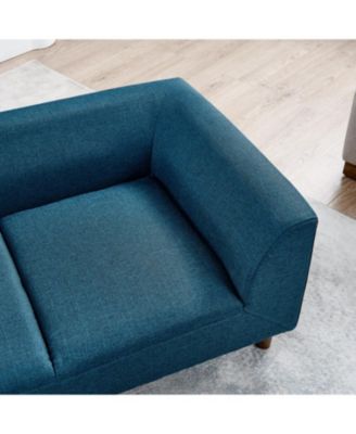 Modern Dog Sofa with Backrest for Medium/Large Dogs - Blue