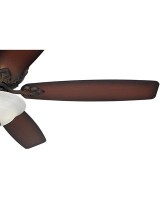 60" Montego Industrial Rustic Indoor Ceiling Fan LED Light Oil Rubbed Bronze Teak Alabaster Glass Living Kitchen Home