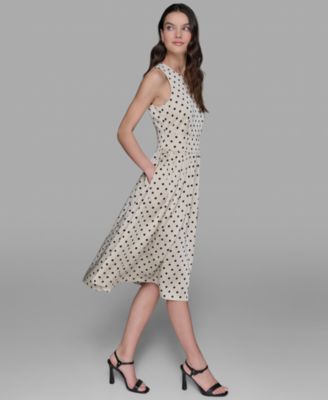 Women's Hammered Satin Midi Dress