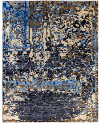 ADORN HAND WOVEN RUGS - Indo Special Ikat M7176 8'1"x10'3" Area Rug