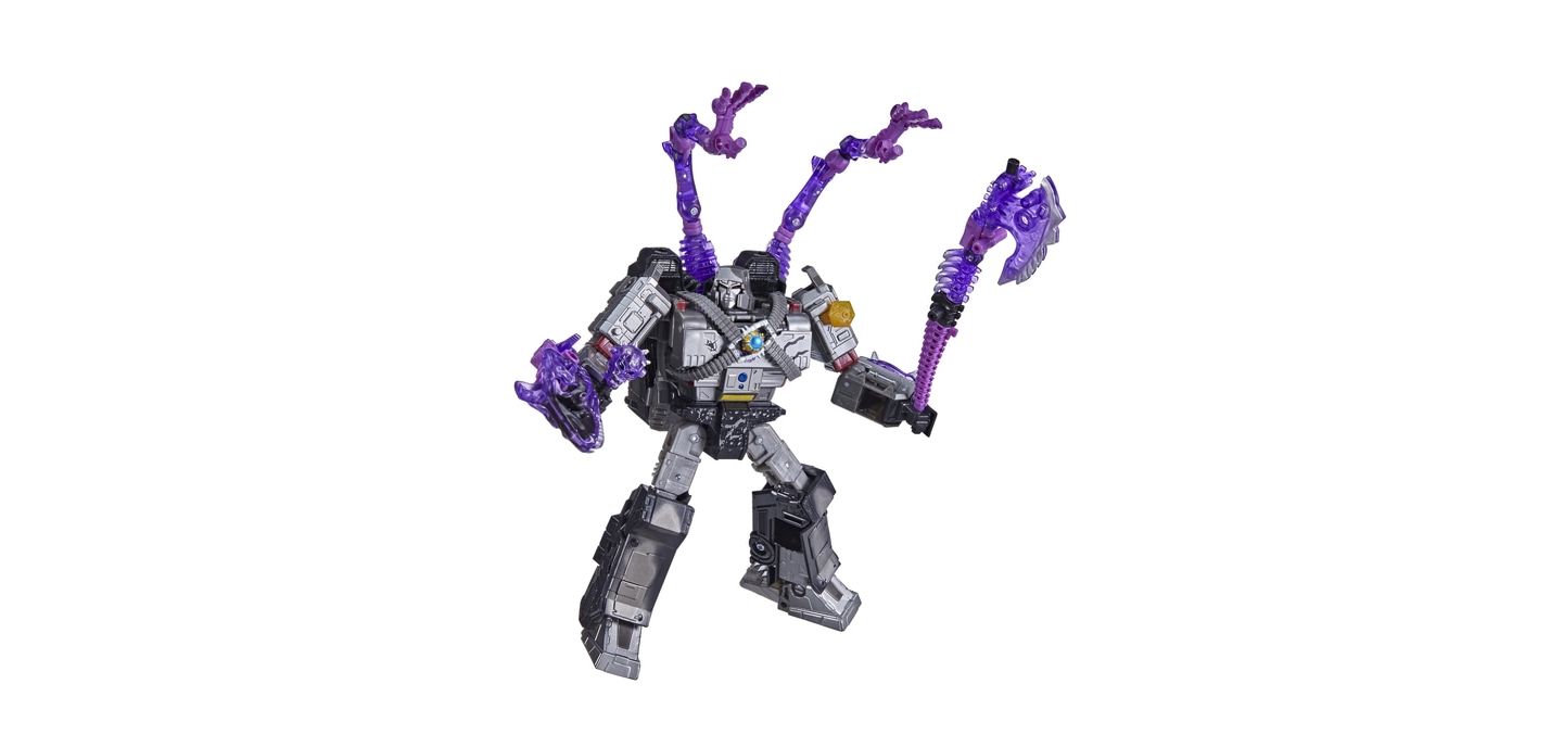 Детские фигурки Transformers Megatron and Paleotrex Spoiler Pack Leader Class Netflix Edition 2-Piece Action Figure Set, Ages 8+ — фото 1