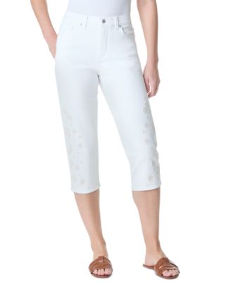 Gloria Vanderbilt - Petite Amanda Embroidered Capri Jeans