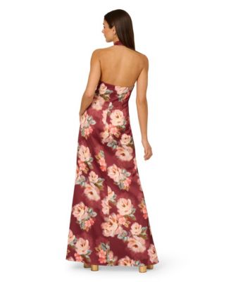 Women's Sleeveless Halter A-Line Dress