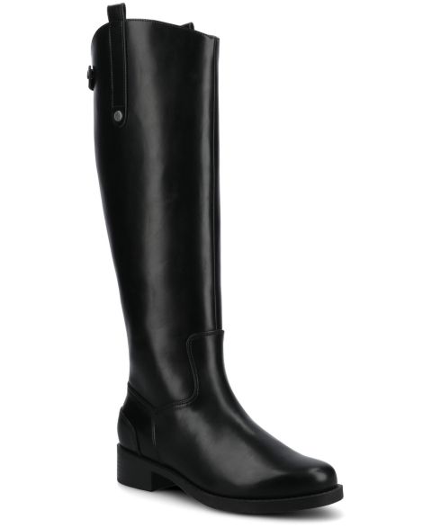 Женские ботинки Journee Collection Gema Regular, Wide Calf, & Extra Wide Calf Knee High Riding, цвет: Чёрный