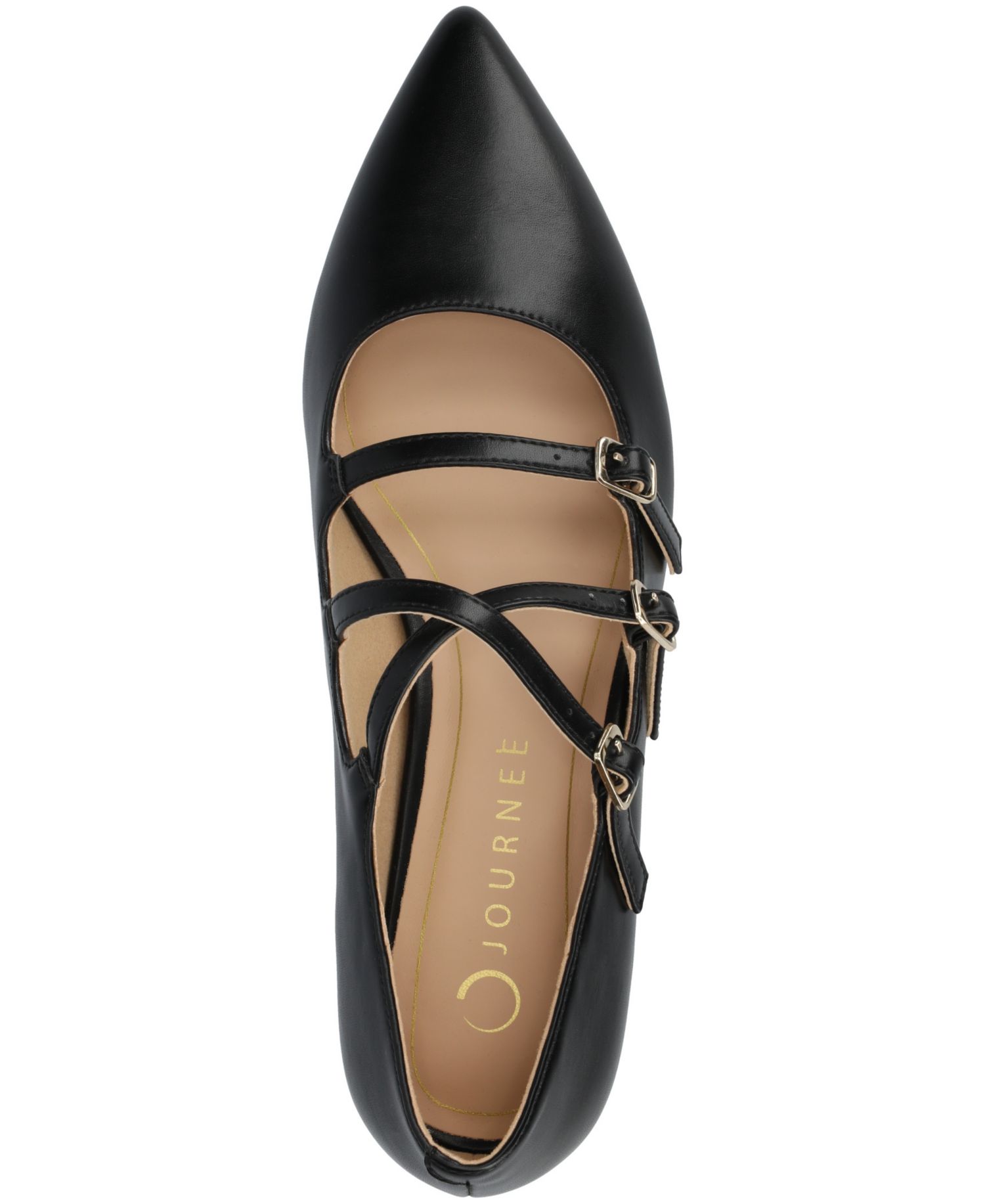 Women's Gretel Strappy Mary Jane Pointed Toe Flats