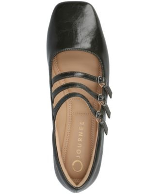 Women's Darlin Multi Strap Mary Jane Square Toe Flats