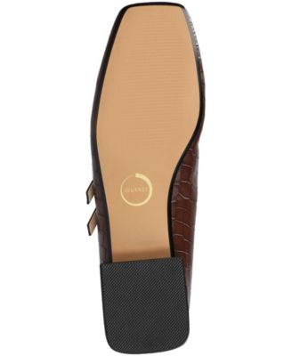 Women's Gredah Square Toe Double Strap Mary Jane Flats