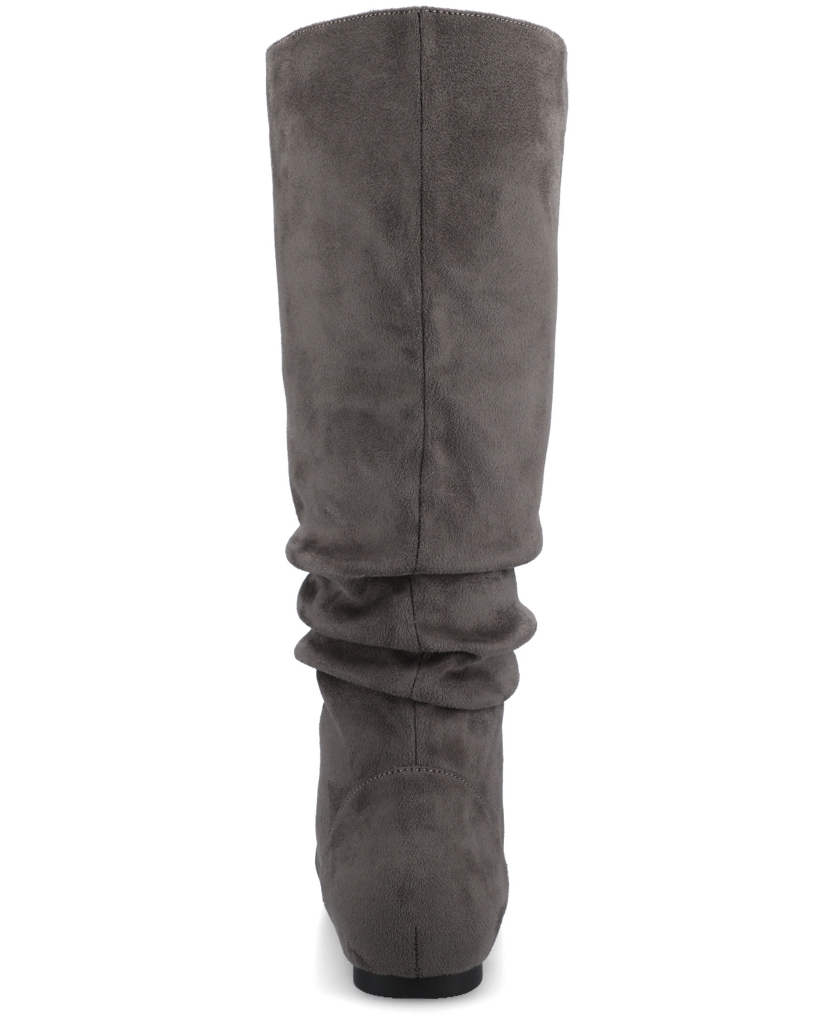 Journee Collection Women's Jayne Extra Wide Calf Slouchy Knee High Boots In Gray
