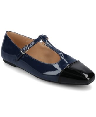 Women's Theah T-Strap Cap Toe Mary Jane Flats