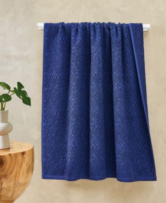 Maze Solid Texture Cotton Bath Towel, 54" x 32"