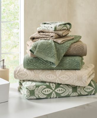 Maze Solid Texture Cotton Hand Towel, 30" x 20"