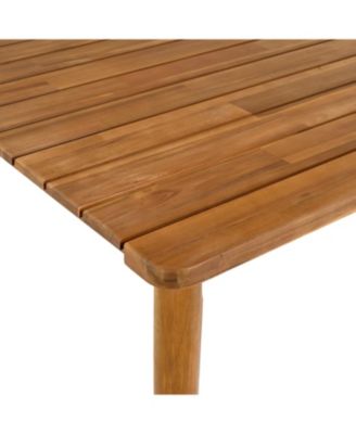 Acacia Wood Outdoor Dining Table - 8 Person, 72"