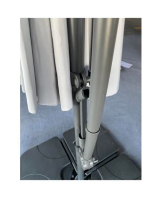 10ft Offset Patio Umbrella - Gray