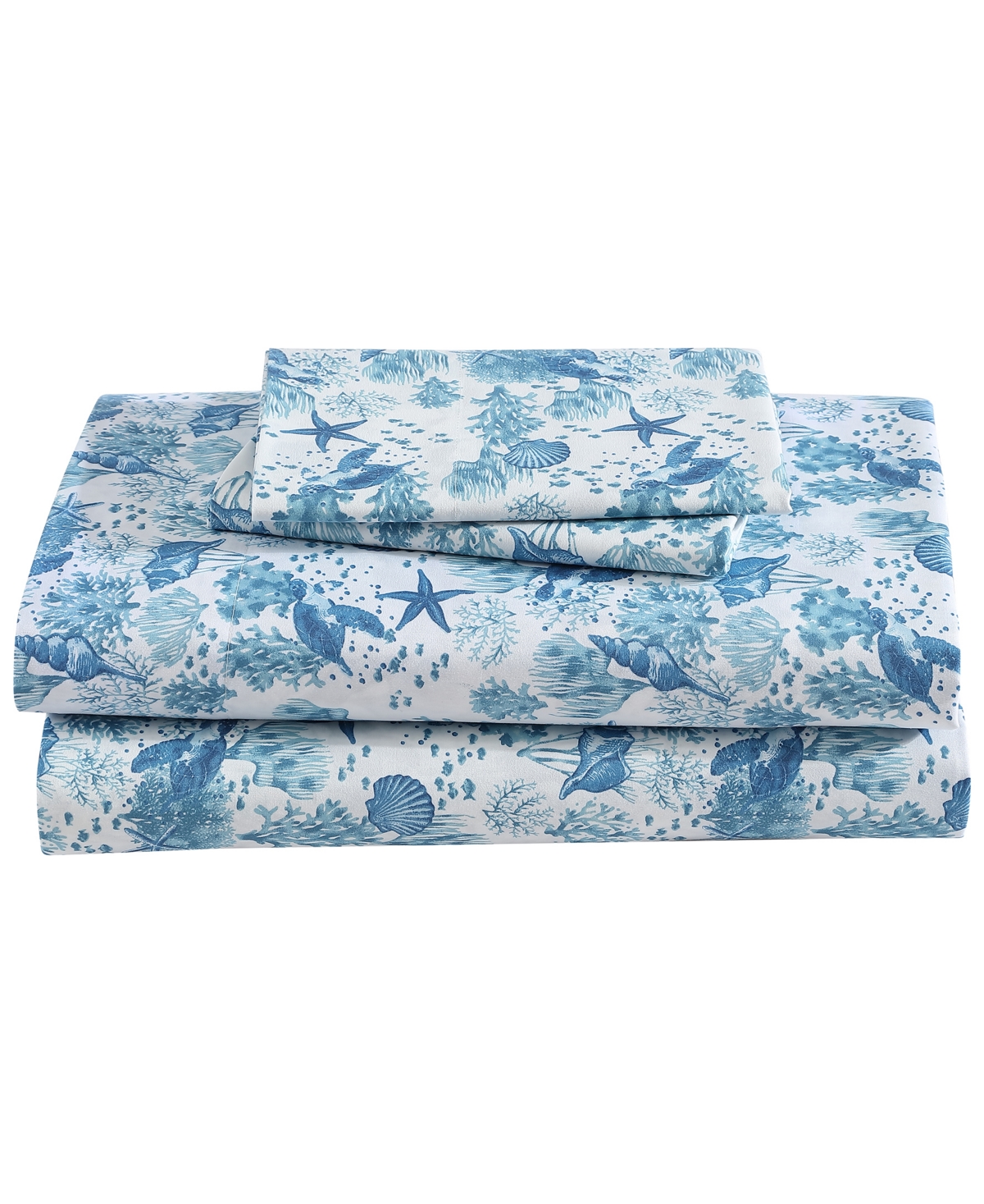 Beatrice Home Fashions Coastal Printed 4-pc. Sheet Set, Full