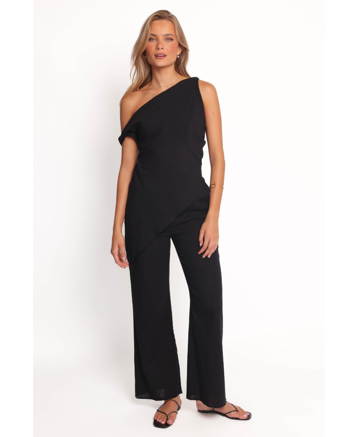 Women's Rhoades Off Shoulder Pant Set - Black