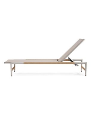 Hargrove Outdoor Patio Aluminum Chaise Lounge, Outdoor Mesh Seat, 1PC