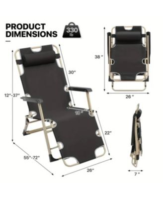 deck chair black