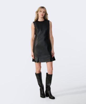 Women's Leather Dress, Created for Macy's