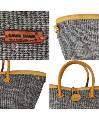 Ash Wisdom Handmade Sisal Straw Basket Tote Bag