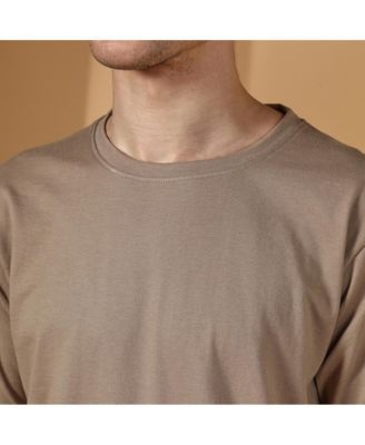 Men's Cloud Grey Solid Regular T-Shirt