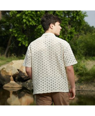 Men's Off-White Oblique Oversized Polo T-Shirt