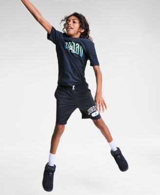 Big Boys Global Arch Logo Graphic T-Shirt, Mesh Logo Shorts & Air School Backpack and Pencil Case Set