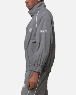 Men's Track Club Windbreaker Jacket- Grey, M