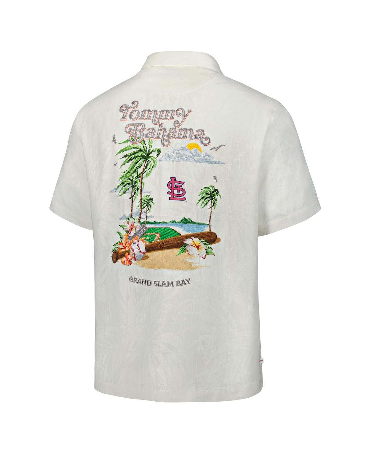 Tommy Bahama Men's White Boston Red Sox Grand Slam Bay Camp Button-up Shirt In White