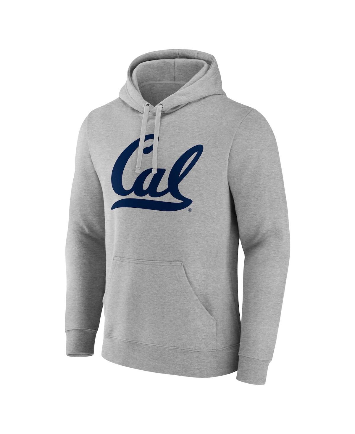 Fanatics Men's Gray Cal Bears Primary Logo Pullover Hoodie In Gray
