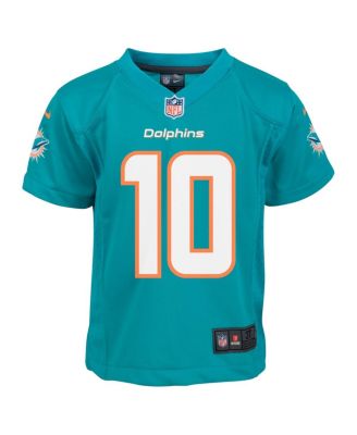 Baby Boys and Girls Tyreek Hill Aqua Miami Dolphins Player Game Jersey