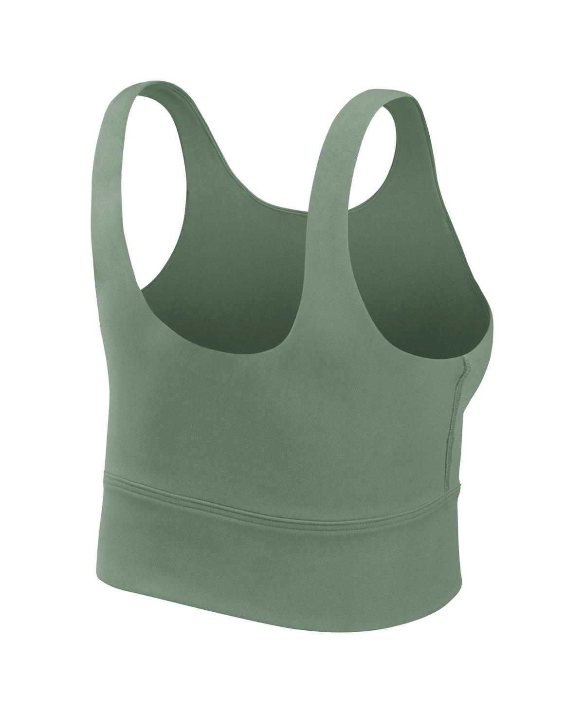 Nike Women'sâ Green Oregon Ducks Performance Longline Sports Bra