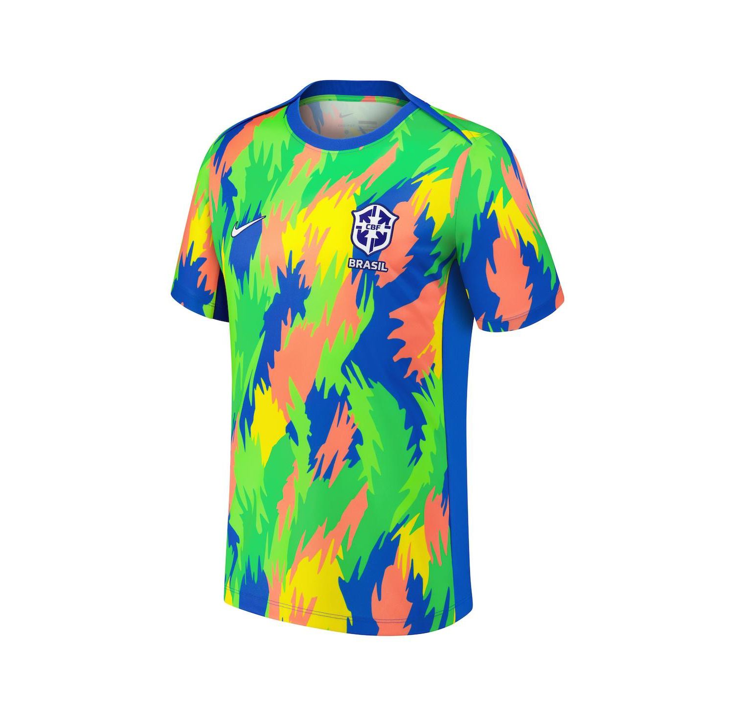 Men's Blue Brazil Women's National Team 2025 Academy Pro Pre-Match Performance Jersey