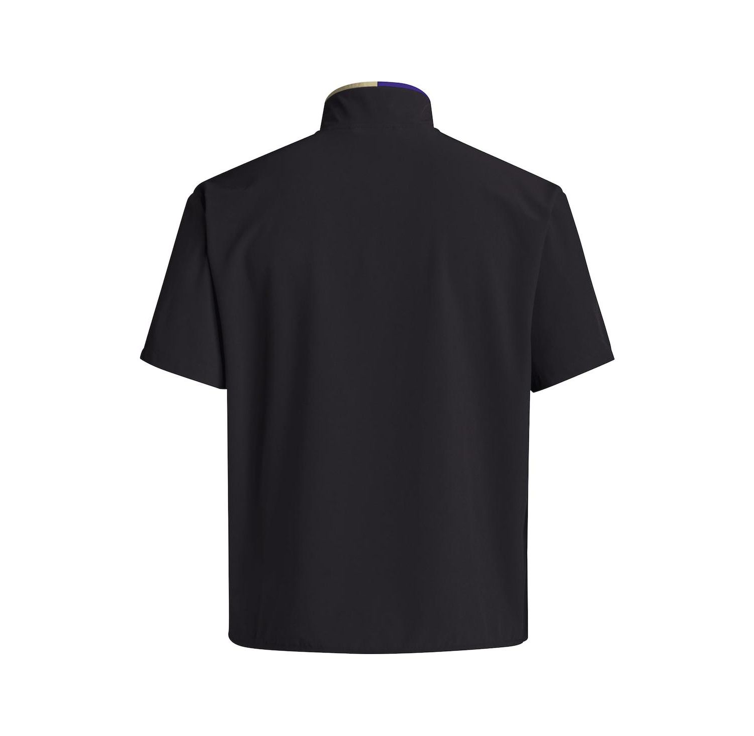 Men's Black Washington Huskies 2024 Coaches Sideline Half-Zip Short Sleeve Jacket
