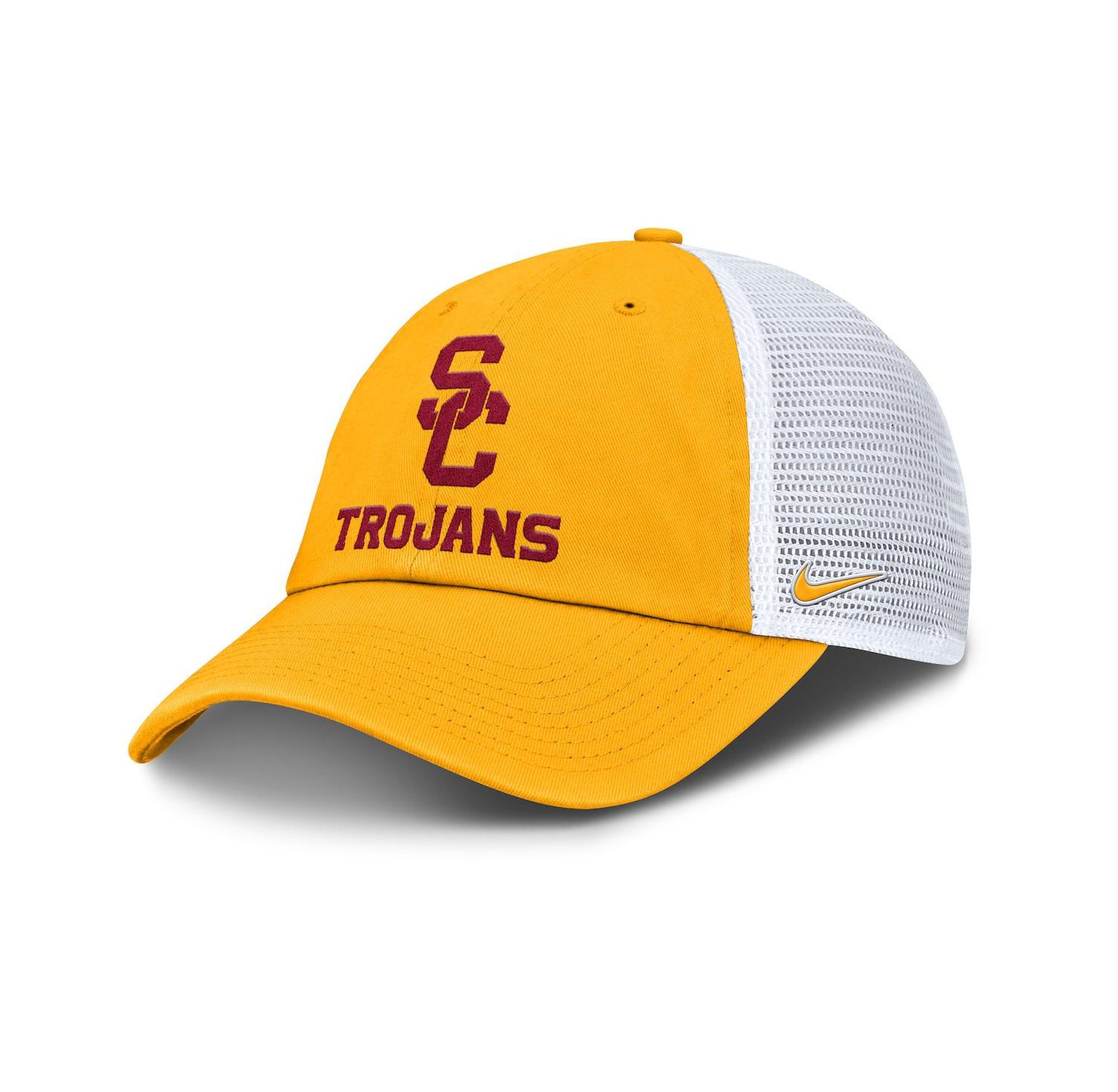 Men's Gold USC Trojans Club Trucker Adjustable Hat