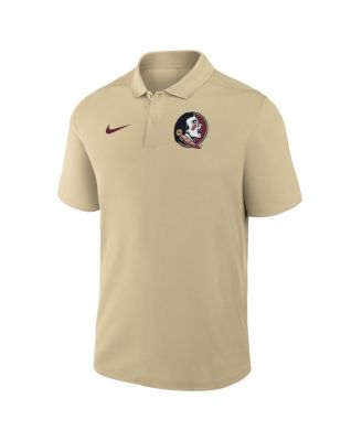 Men's Gold Florida State Seminoles Primetime Victory Primary Logo Performance Polo Shirt