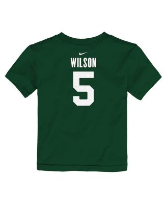 Toddler Garrett Wilson Green New York Jets Player Name Number T-Shirt