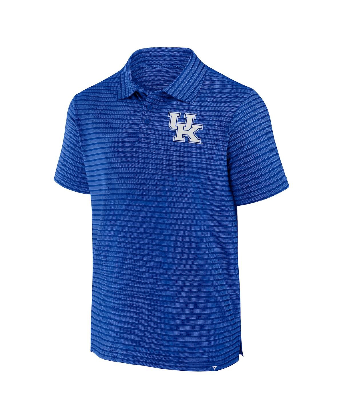 Fanatics Men's Royal Kentucky Wildcats Victory Calls Stripe Polo Shirt In Blue