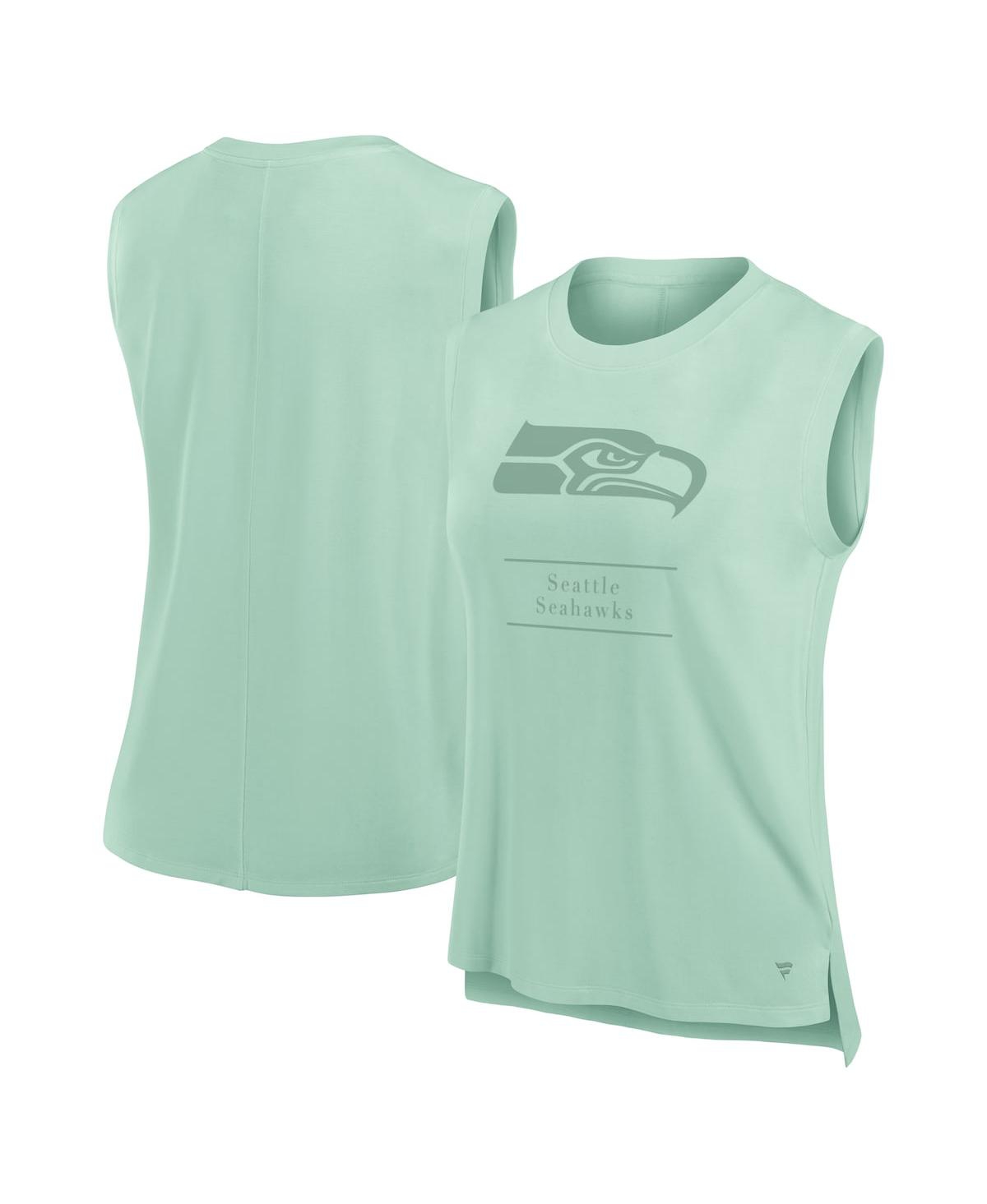 Women's Mint Seattle Seahawks Studio Embrace Tank Top - Mint