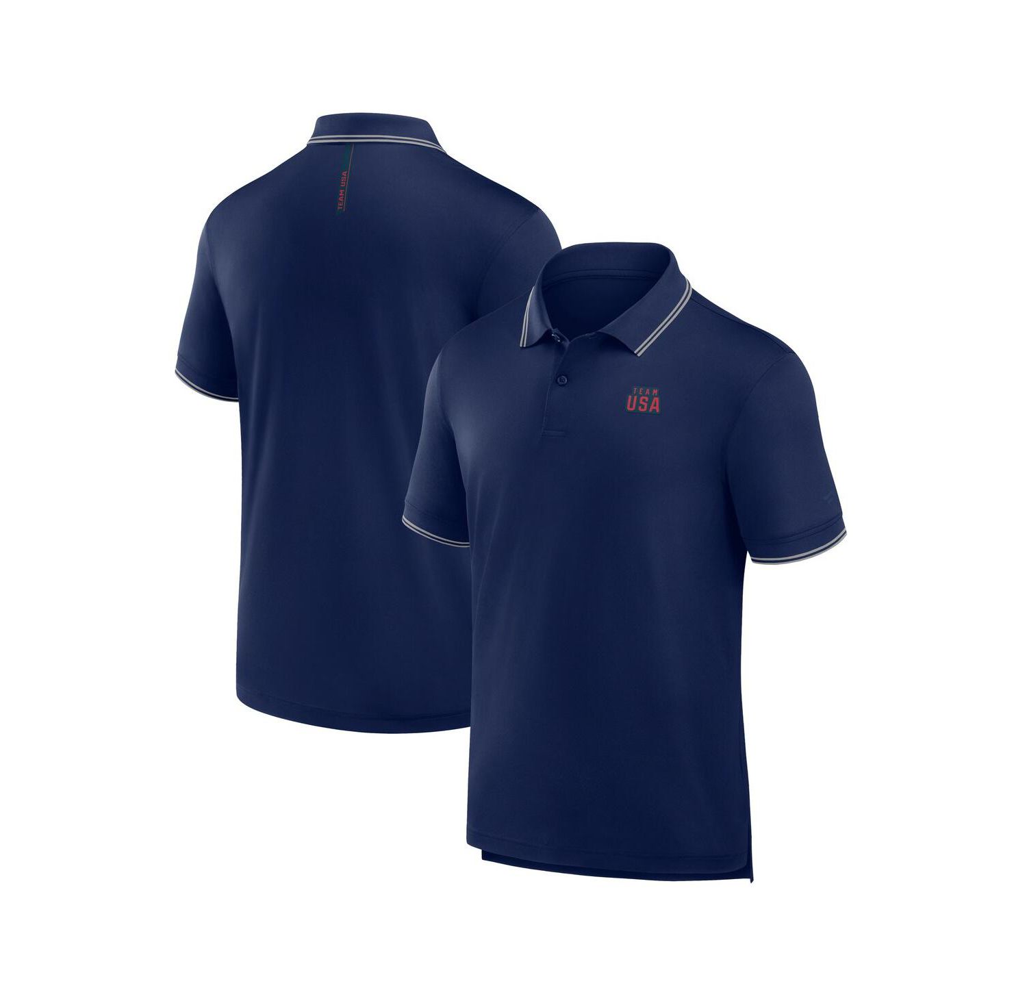 Men's Athletic Navy Team USA Front Office Move Mono Pique Polo Shirt