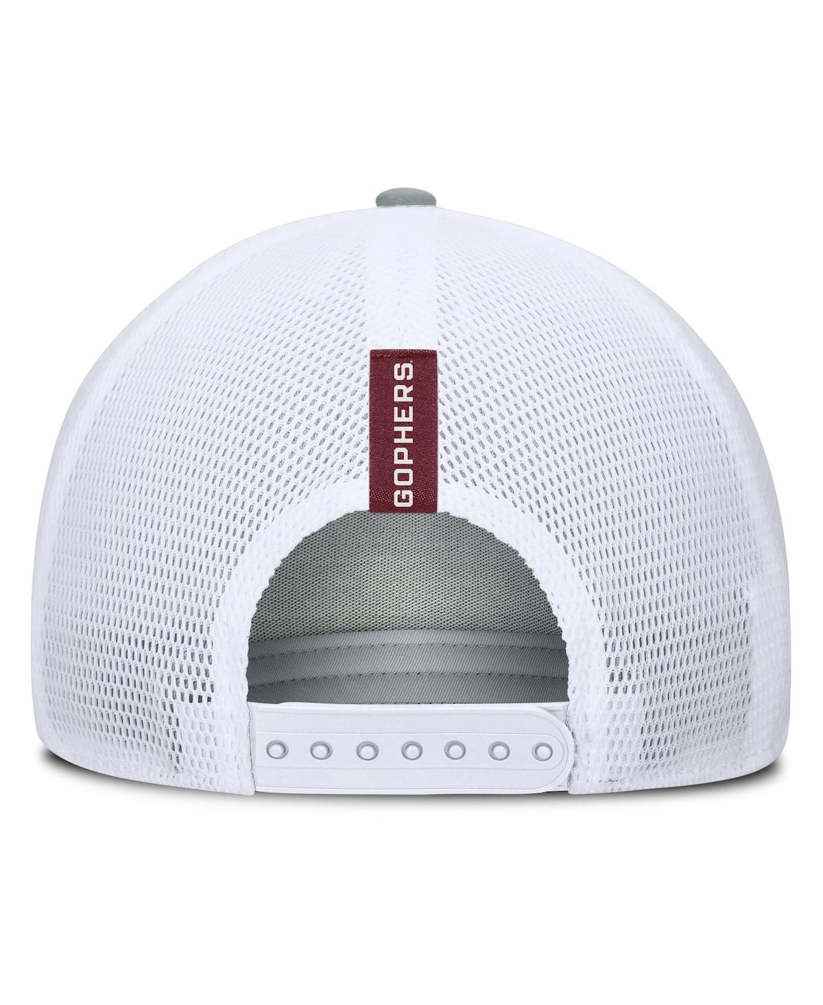 Fanatics Men's Heather Gray/maroon Minnesota Golden Gophers Profile Trucker Adjustable Hat