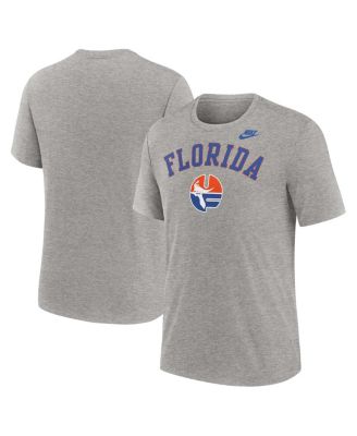 Nike - Men's Heather Gray Florida Gators Legacy Arch Tri-Blend T-Shirt