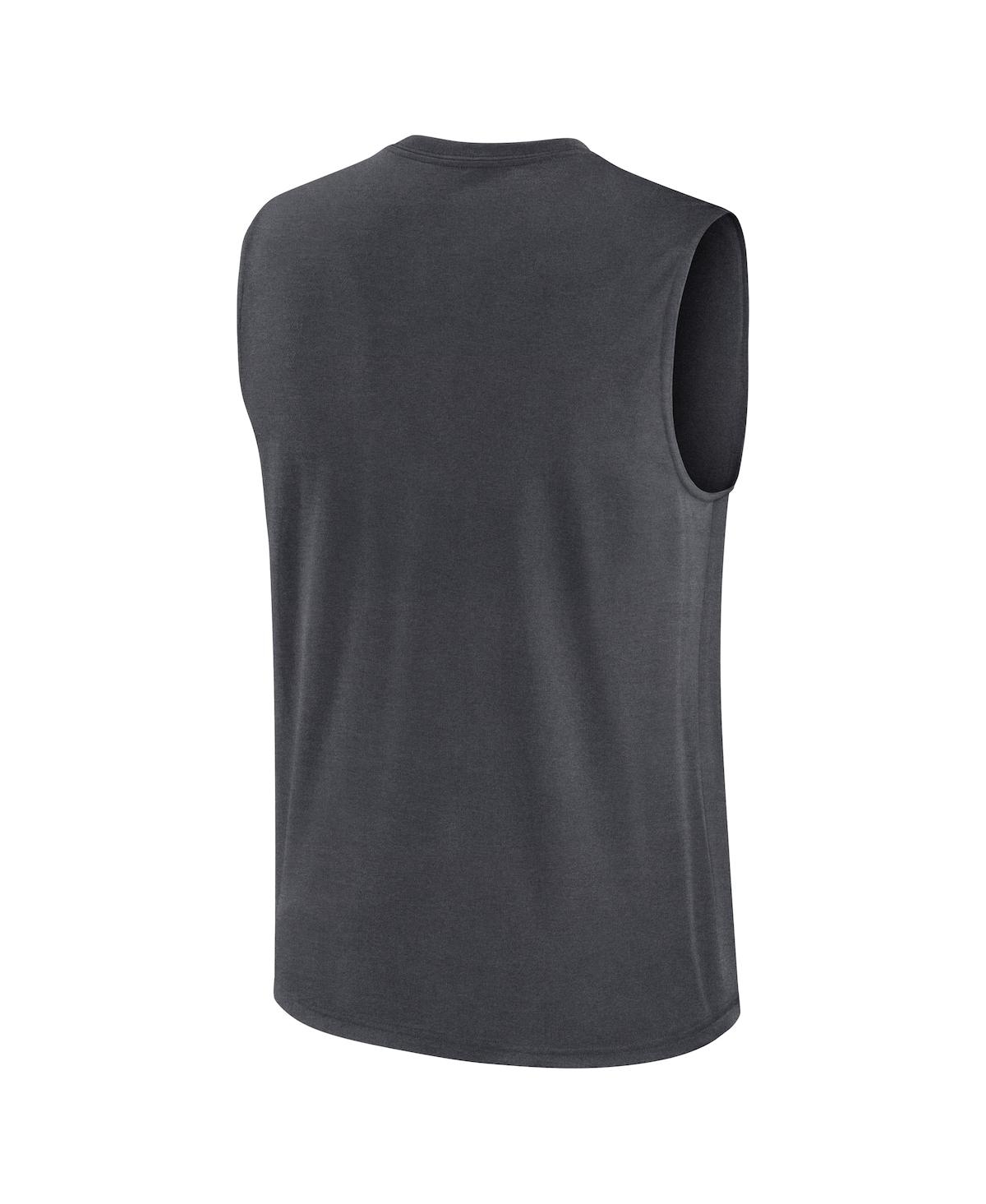 Nike Men's Charcoal Tennessee Titans Primetime Legend Performance Muscle Tank Top In Black