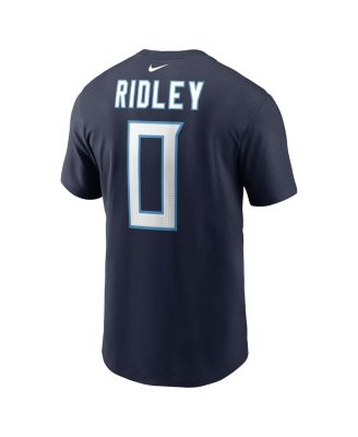 Men's Calvin Ridley Navy Tennessee Titans Player Name Number T-Shirt