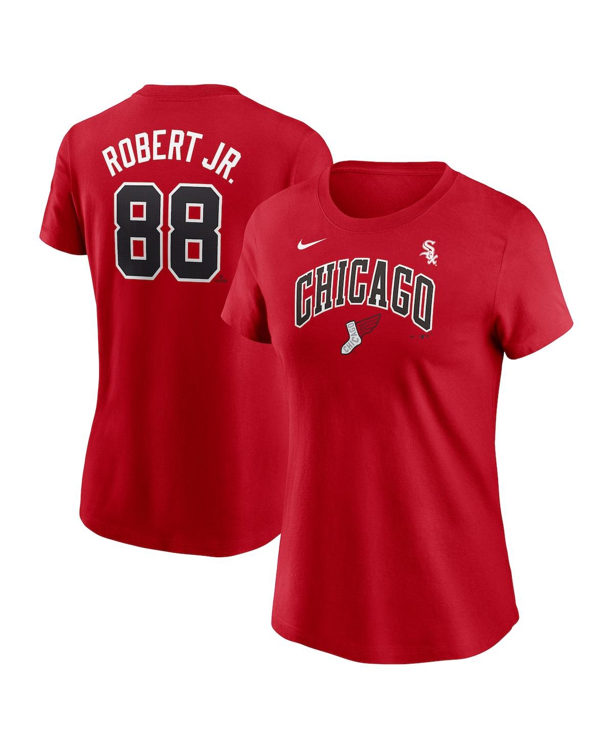 Nike Luis Robert Jr. Chicago White Sox City Connect Fuse  Women's Mlb T-shirt In Red