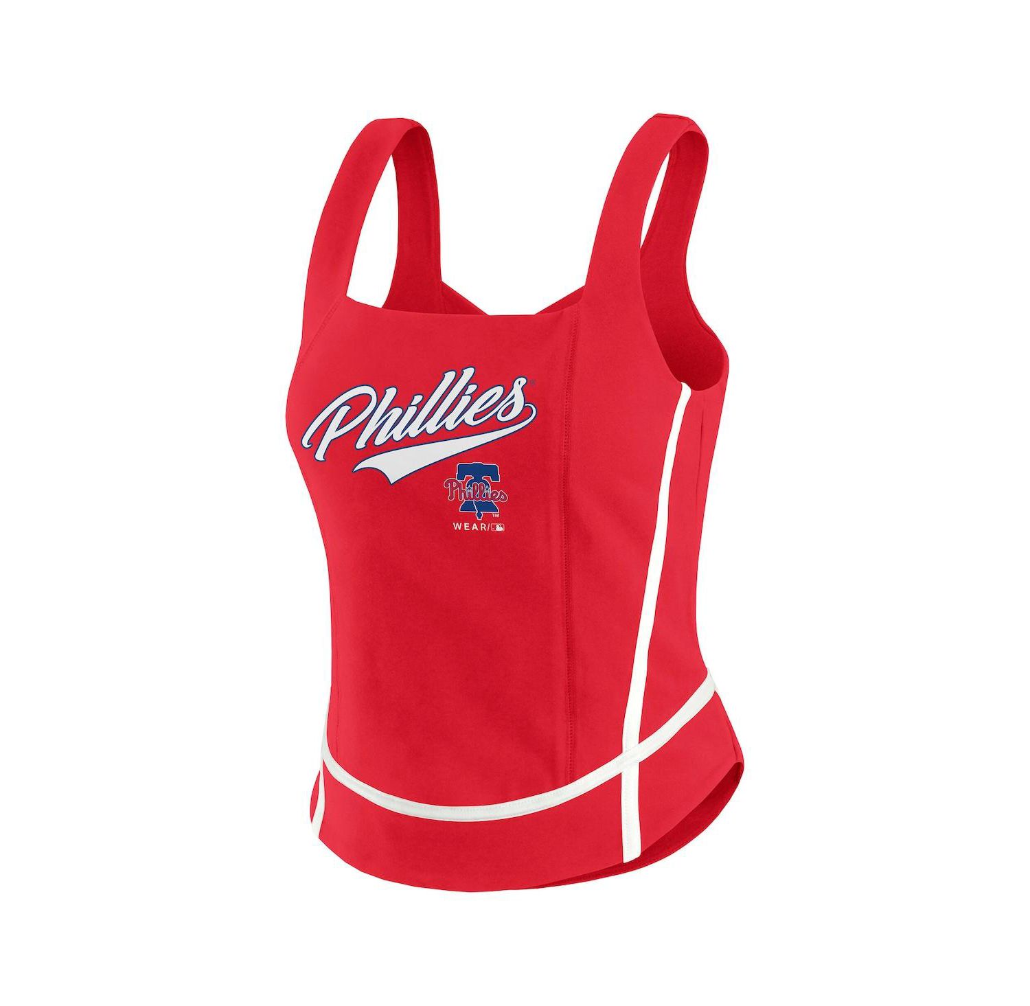 Women's Red Philadelphia Phillies Square Neck Tank Top